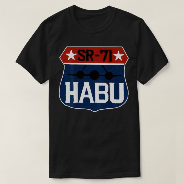 Camiseta HABU en problemas con SR71 Blackbird (Diseño del anverso)