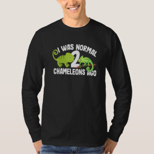 Camiseta Hace 2 Camaleones Era Normal Cute Animal Mujeres