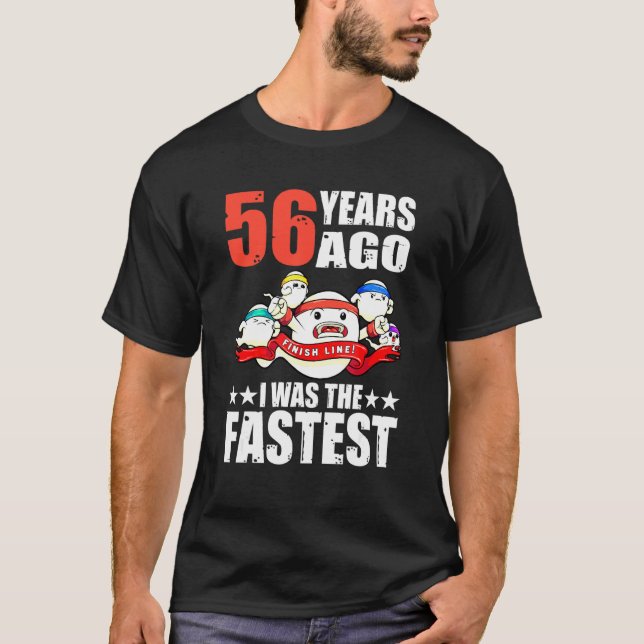 Camiseta Hace 56 Años Era El Esperma De Cumpleaños 56 Más R (Anverso)