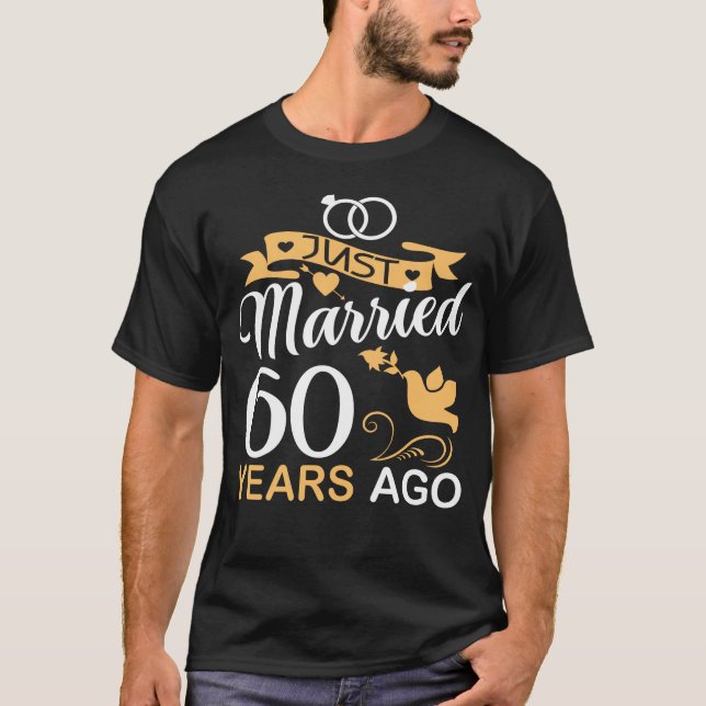 Camiseta Hace 60 años, el 60° aniversario del Boda (Anverso)