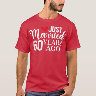 Camiseta Hace 60 Años Que Se Casó Con El 60º Boda Y