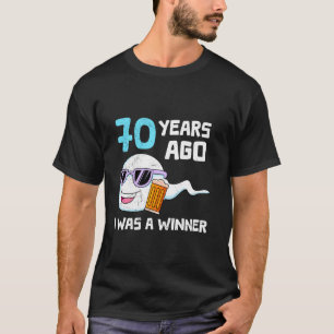 Camiseta Hace 70 AÑOS FUI EL GANADOR Cumpleaños Divertido