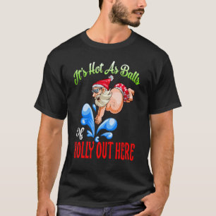 Camiseta Hace calor como bolas de Navidades Holly Surfing e
