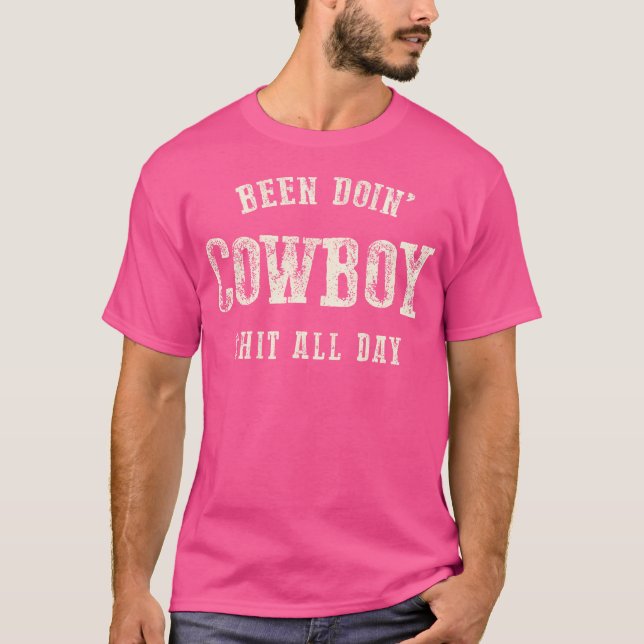 Camiseta Hace Cowboy Studs Western Rodeo American (Anverso)