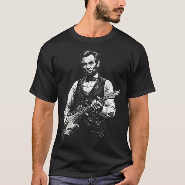 Camiseta Hace cuatro veintenas y siete riffs (Anverso)
