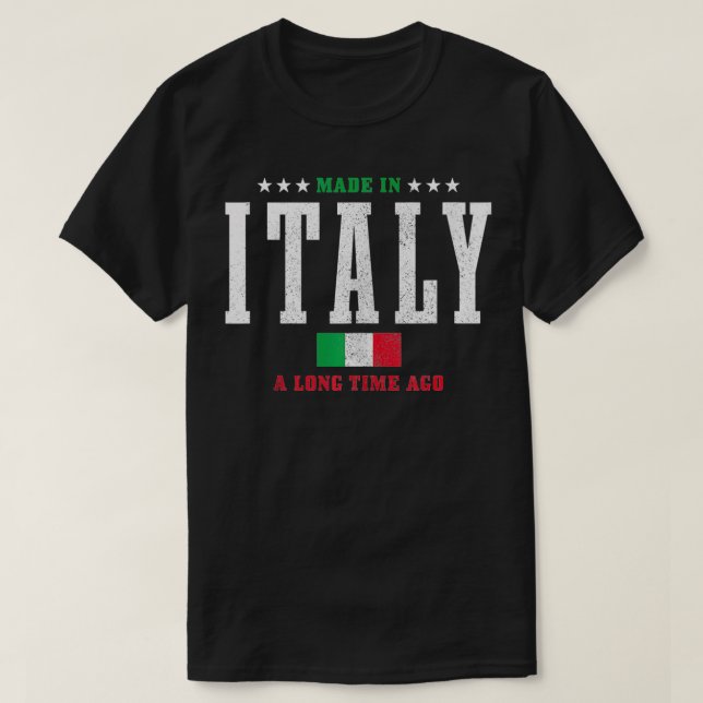 Camiseta Hace mucho tiempo que se hizo en Italia un diverti (Diseño del anverso)
