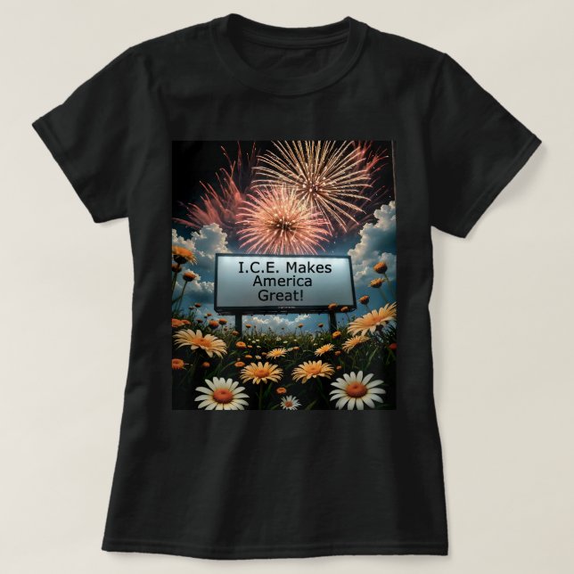 Camiseta Hace que América sea grandiosa (Diseño del anverso)