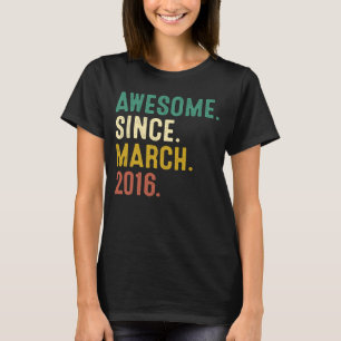 Camiseta Hace siete años que es increíble desde marzo de 20