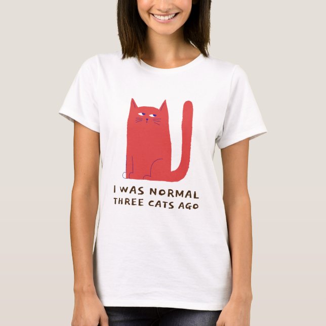 Camiseta Hace Tres Gatos Era Normal (Anverso)