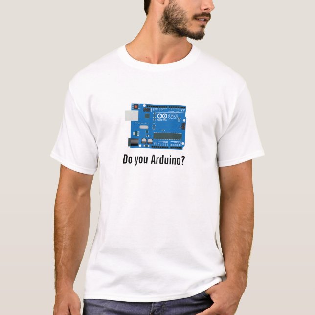 Camiseta ¿Hace usted Arduino? (Anverso)