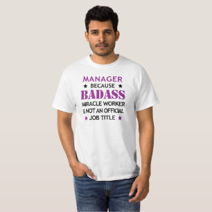 Camiseta Hacedor de milagros fresco del Regalo-Badass del