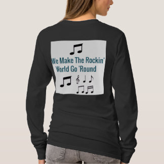 camiseta hacemos que el mundo Rockin dé vueltas