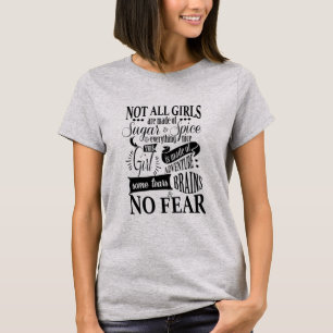 Camiseta Hacen del azúcar y condimentan no todos los chica