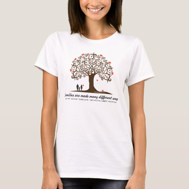Camiseta Hacen las familias muchas maneras diferentes (Anverso)