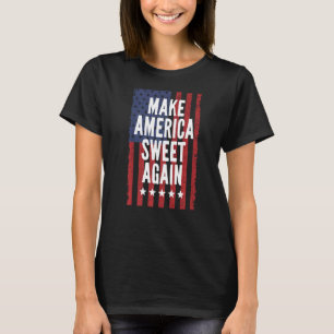 Camiseta Hacer A Estados Unidos Dulce De Nuevo El 4 De Juli