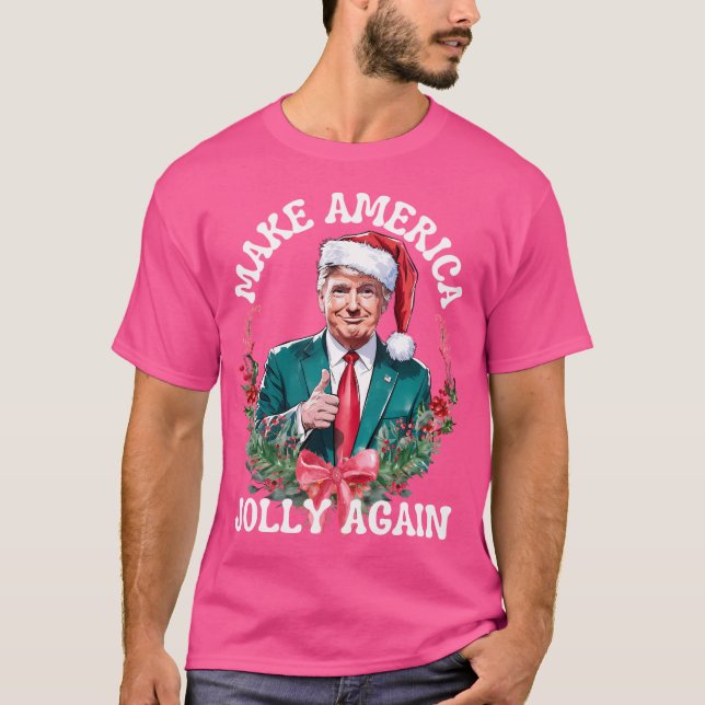 Camiseta Hacer a Estados Unidos feliz de nuevo a Trump (Anverso)