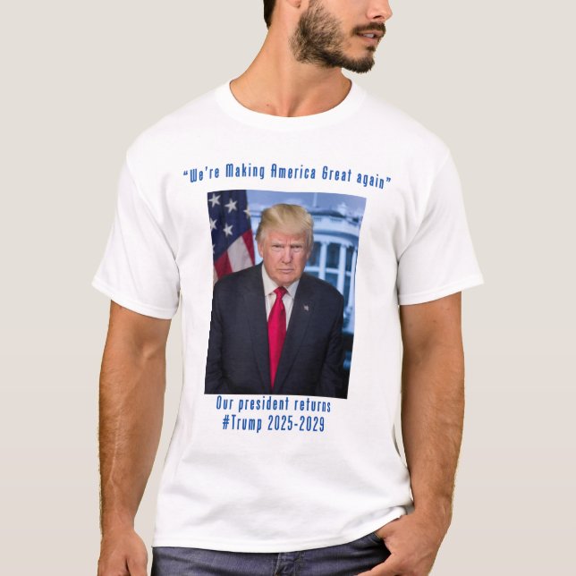 Camiseta Hacer a Estados Unidos grande de nuevo con Trump 2 (Anverso)
