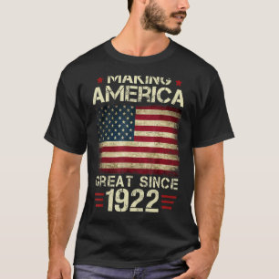 Camiseta Hacer a Estados Unidos grande desde 1922 Vieja Bir
