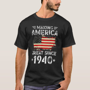 Camiseta Hacer a Estados Unidos grande desde 1940 Bandera d