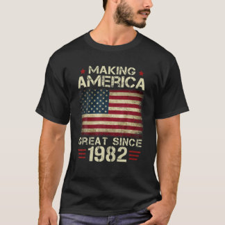 Camiseta Hacer A Estados Unidos Grande Desde 1982 Los Regal