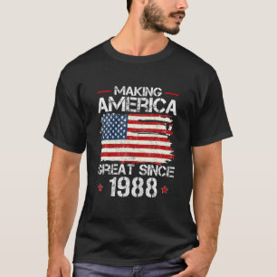 Camiseta Hacer A Estados Unidos Grande Desde 1988 Los Regal