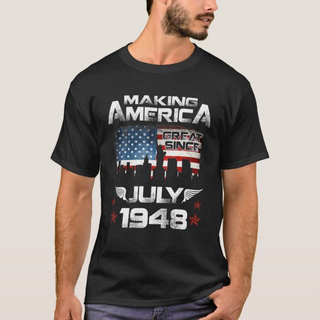 Camiseta Hacer a Estados Unidos Grande Desde Julio De 1948  (Anverso)