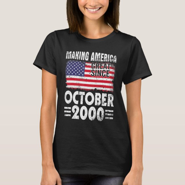 Camiseta Hacer a Estados Unidos Grande Desde Octubre De 200 (Anverso)