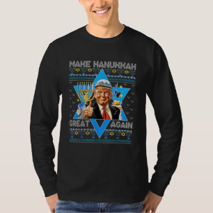 Camiseta Hacer a Hanukah grande de nuevo Trump Chanukah jud
