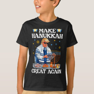 Camiseta Hacer a Hanukkah grande de nuevo Trump judío fasti