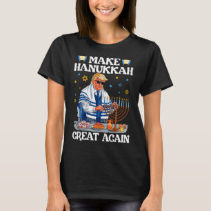 Camiseta Hacer a Hanukkah grande de nuevo Trump judío fasti