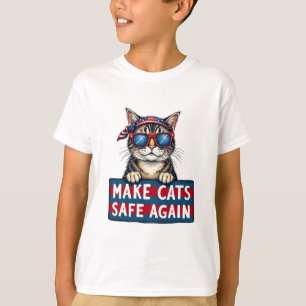 Camiseta Hacer a los gatos seguros de nuevo el voto elector