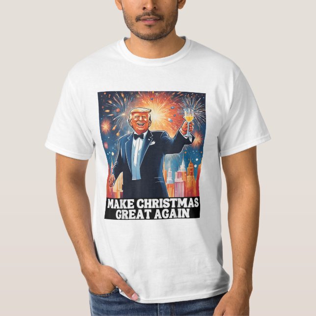 Camiseta Hacer a los Navidades geniales de nuevo Navidad Gr (Anverso)