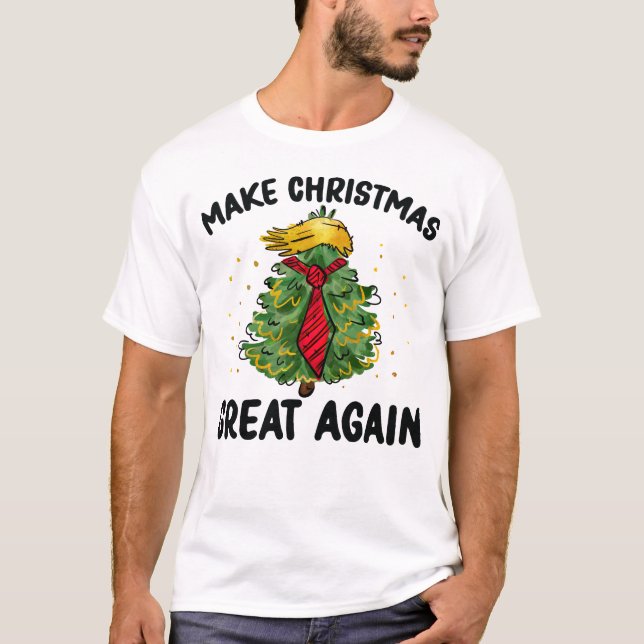 Camiseta Hacer a los Navidades grandes de nuevo, divertido  (Anverso)