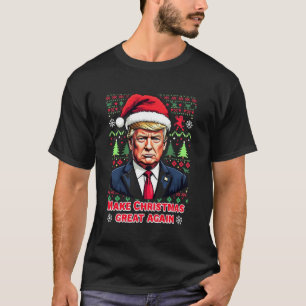 Camiseta Hacer a los Navidades grandes de nuevo feas navida