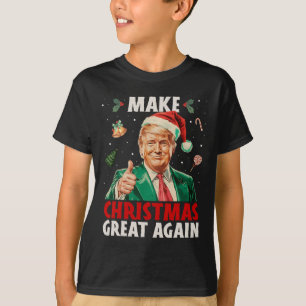 Camiseta Hacer a los Navidades grandes de nuevo graciosos T