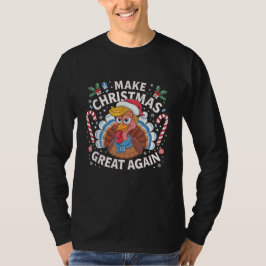 Camiseta Hacer a los Navidades grandes de nuevo Santa Funny