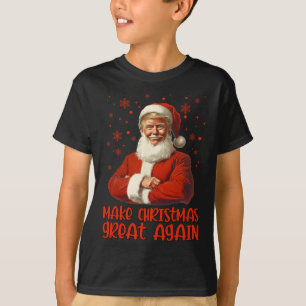 Camiseta Hacer a los Navidades grandes de nuevo Santa Funny