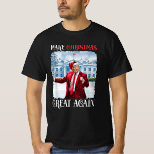 Camiseta Hacer a los Navidades grandes de nuevo Santa Funny