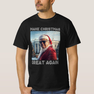 Camiseta Hacer a los Navidades grandes de nuevo Santa Funny