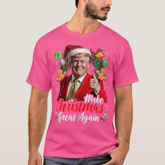 Camiseta Hacer a los Navidades grandes de nuevo Santa Trump