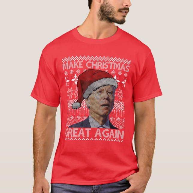 Camiseta Hacer a los Navidades grandes otra vez contra la f (Anverso)