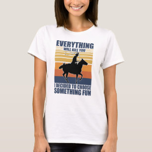Camiseta Hacer algo divertido Cowboy Idea de regalo occiden