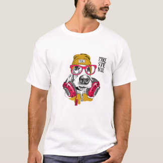 Camiseta Hacer algunos dedos gráficos de Novedad de perro d