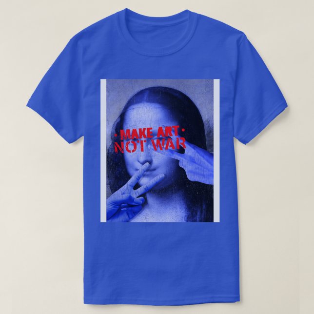 Camiseta Hacer arte no guerra (Diseño del anverso)