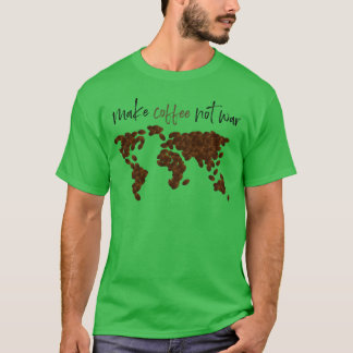 Camiseta Hacer Café no Guerra retro