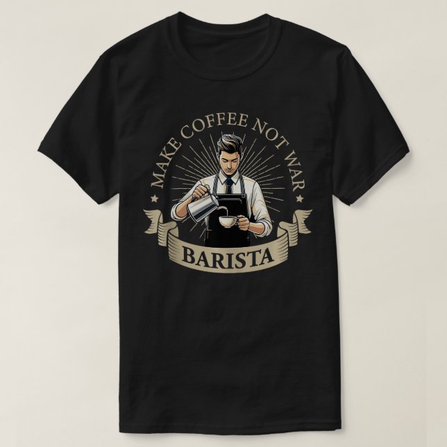 Camiseta Hacer Café NoCafetero Barista 14 (Diseño del anverso)