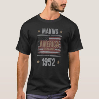 Camiseta Hacer de Estados Unidos un gran SInce 1952 70º cum
