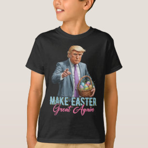 Camiseta Hacer de la Pascua una vez más divertida la caza d