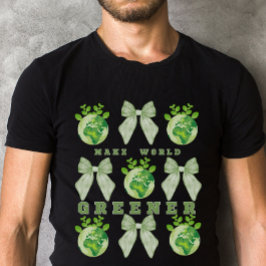 Camiseta Hacer del mundo un Día de la Tierra Verde