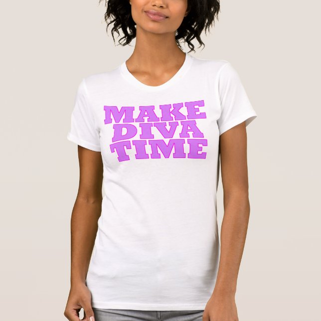 CAMISETA "HACER DIVA TIME" (Anverso)